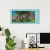 内子，プリント ポスター (ホームオフィス)