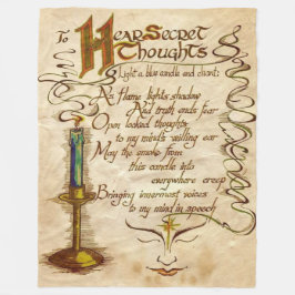 内心を聞く フリースブランケット