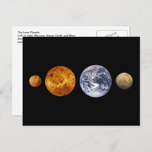 内惑星 ポストカード (正面/裏面)