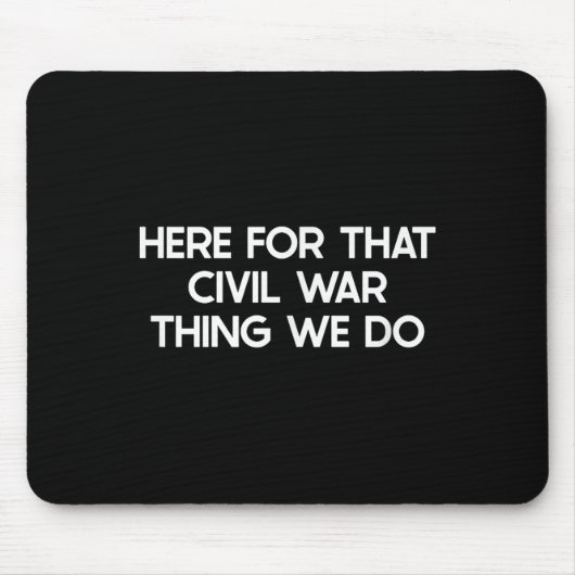 内戦おもしろいことわざユーモアのジョーク マウスパッド (正面)