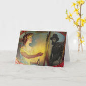 内戦の亡霊(ヴィンテージのハロウィンカード) カード (黄色い花)