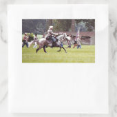 内戦の再現 長方形シール (バッグ)