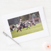 内戦の再現 長方形シール (封筒)