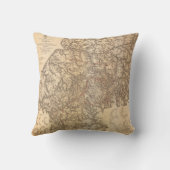 内戦の地図アトランタジョージア1864年7月8月19日26 クッション (裏面)