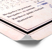 内戦の地図チカマウガの戦場（1863年） ポスター (角)