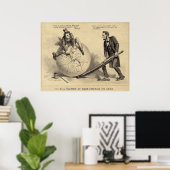 内戦の漫画 ポスター (ホームオフィス)