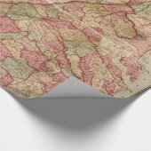 内戦の軍の地図のポトマックのキャンペーン(1863年) ラッピングペーパー (角)