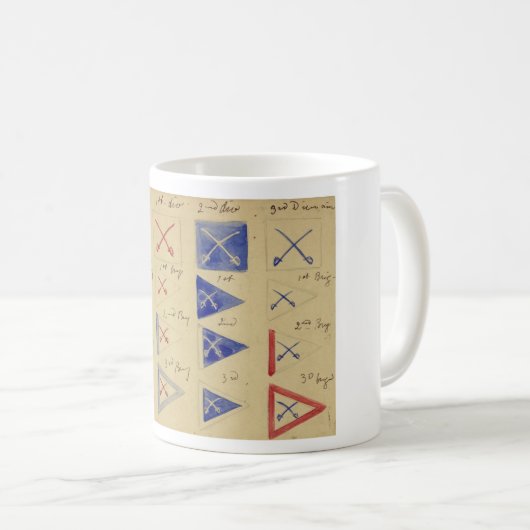 内戦の間の騎兵隊の米国軍用規格 コーヒーマグカップ (正面右)