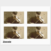 内戦の難打者 長方形シール (シート)