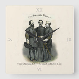 内戦ヒーローストーンウォールボーガルリー スクエア壁時計