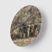 内戦兵士 ラウンド壁時計 (傾斜)