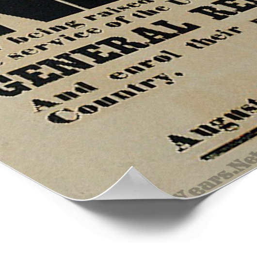 内戦採用ポスター ポスター (角)