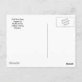 内戦日のハートフォード都市、インディアナ ポストカード (裏面)