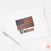 内戦連合🦅名誉ヴィンテージ軍隊 楕円形シール (封筒)