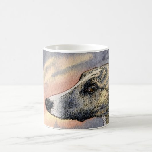 内気で、ハンサムな猟犬のマグ コーヒーマグカップ (中央)