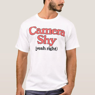 内気なカメラ-ええ正しく Tシャツ