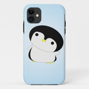 内気なベビーのペンギンはこんにちはiPhoneの場合を言います iPhone 11 ケース