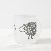 内気なマグ フロストグラスマグカップ (正面右)