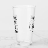 内気な人のためのおもしろいな退職のギフトガラス タンブラーグラス (左)