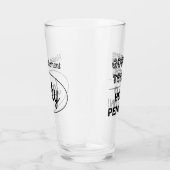 内気な人のためのおもしろいな退職のギフトガラス タンブラーグラス (右)