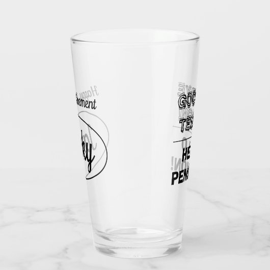 内気な人のためのおもしろいな退職のギフトガラス タンブラーグラス (右)