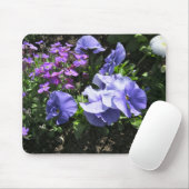 内気な紫色のパンジー マウスパッド (マウス)