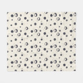 内気な象パターン フリースブランケット (正面(横))