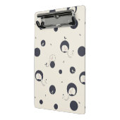 内気な象パターン ミニクリップボード (アングル2)