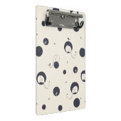 内気な象パターン ミニクリップボード (アングル)