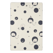 内気な象パターン ミニクリップボード (裏面)