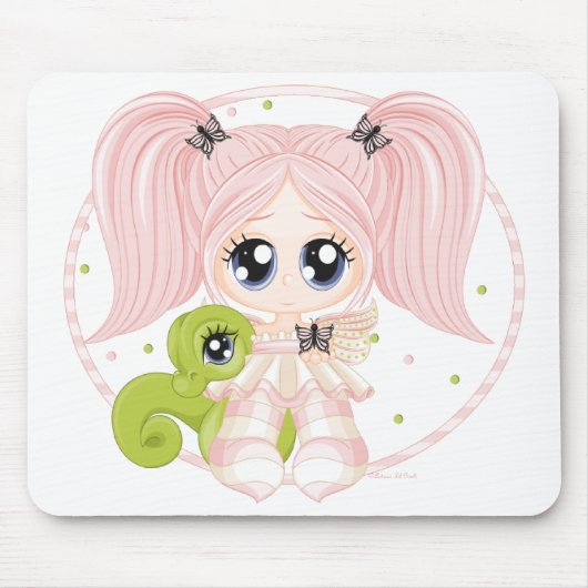 内気な1つ マウスパッド (正面)