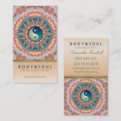 内火エネルギー陰陽ホリスティック名刺 名刺 (正面/裏面)