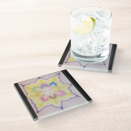 内灯 ガラスコースター (アングル)