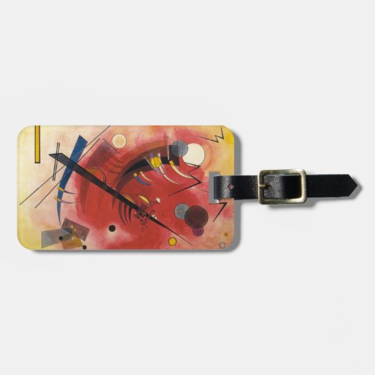 内燃抽象芸術絵画ズ ラゲッジタグ (正面横)