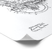 内燃機関1914特許白色紙 ポスター (角)