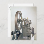 内燃機関， 1876 ポストカード (正面/裏面)