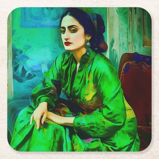 内省 スクエアペーパーコースター (正面)