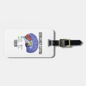 内知性がある部（解剖学的な脳のユーモア） ラゲッジタグ (正面横)