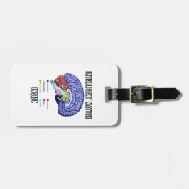 内知性がある部(解剖学的な脳のユーモア) ラゲッジタグ