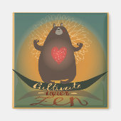 内禅を修める マグネット (正面)