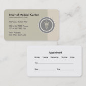 内科の医者 名刺 (正面/裏面)