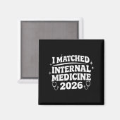 内科マッチングデー2026 研修医に決定 マグネット (正面/裏面)