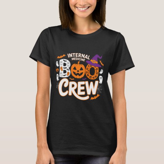 内科Booクルー ハロウィン ドクター ジョーク Tシャツ (正面)
