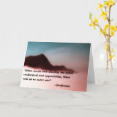 内空白の口グリーティングカード付引用文 カード (黄色い花)