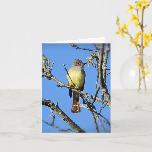 内素晴らし部の毛羽立空白のて カード (黄色い花)