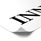 内統計学者を解放する(ベルカーブユーモア) ポスター (角)