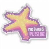 内脊椎動物ヒトデ – 中ステッカー シール (正面)