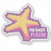 内脊椎動物ヒトデ – 小さなシール シール (正面)