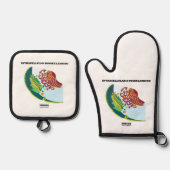 内膜内部の細胞内の世帯 鍋つかみ&鍋敷きセット (正面)