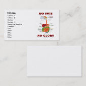 内臓無し栄光無し(消化系の解剖学) 名刺 (正面/裏面)